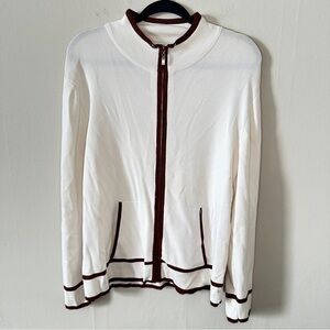 Coldwater Creek, Knitted Zip Up, size L